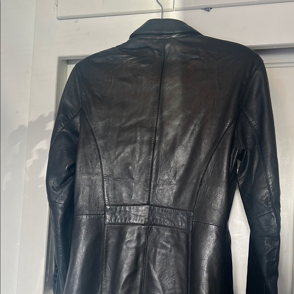 Elegant Black Leather Jacket for Women Genuine leather - Picture 4 of 13